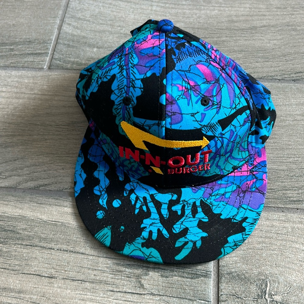 Blue Floral Snapback Hat
